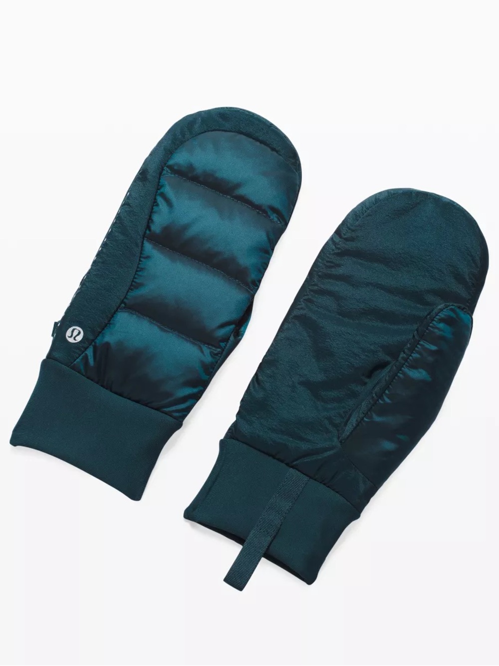 Lululemon Down For It All Mittens, Color Teal